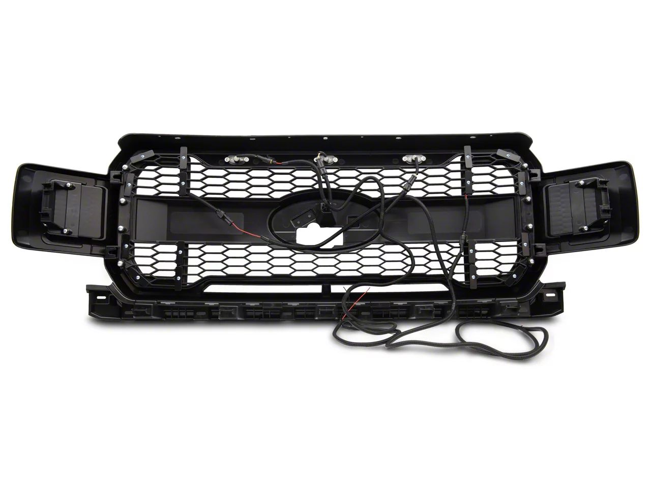 MP Concepts Övre grill med LED-belysning and DRL – Mattsvart (F150 18-20) - 4