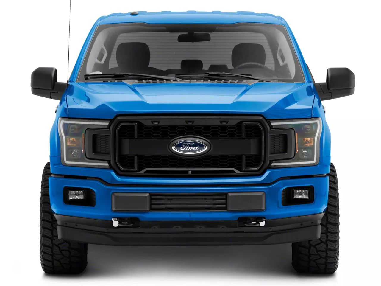 MP Concepts Övre grill med LED-belysning and DRL – Mattsvart (F150 18-20) - 8