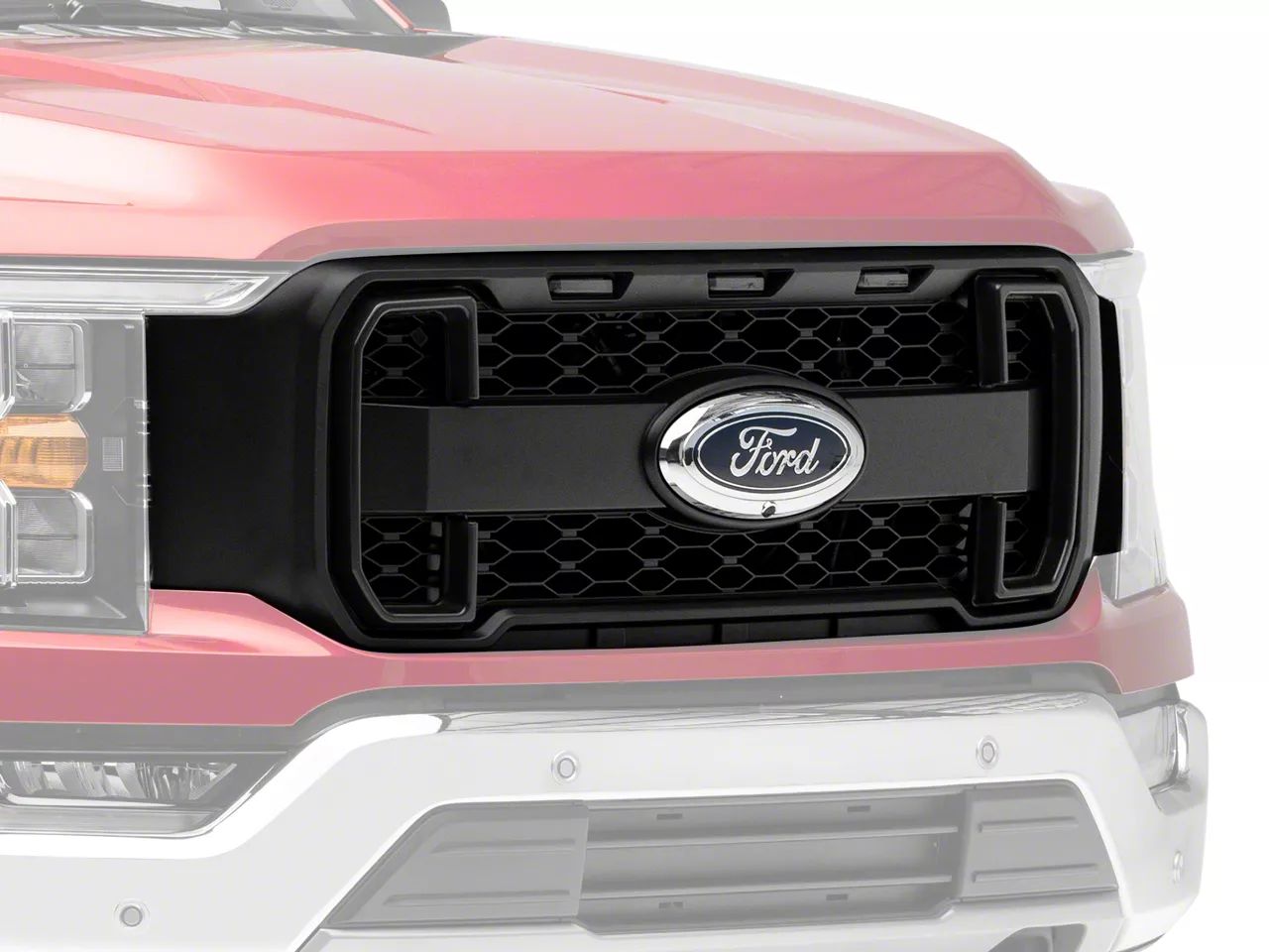 MP Concepts Övre grill med LED-belysning and DRL – Mattsvart (F150 21-23) - 7