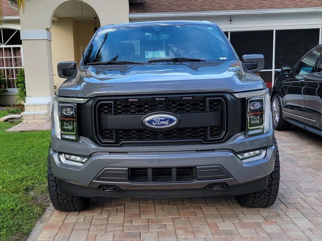 MP Concepts Övre grill med LED-belysning and DRL – Mattsvart (F150 21-23) - 3