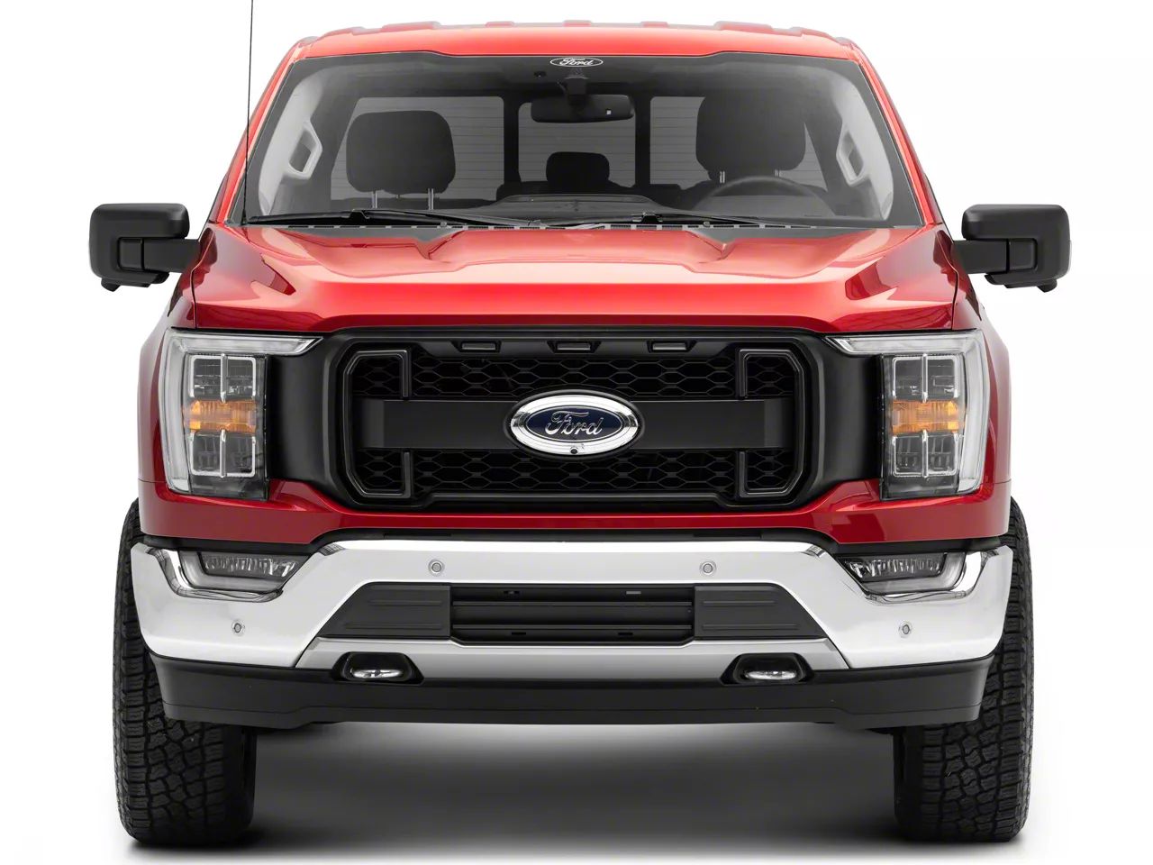 MP Concepts Övre grill med LED-belysning and DRL – Mattsvart (F150 21-23) - 9