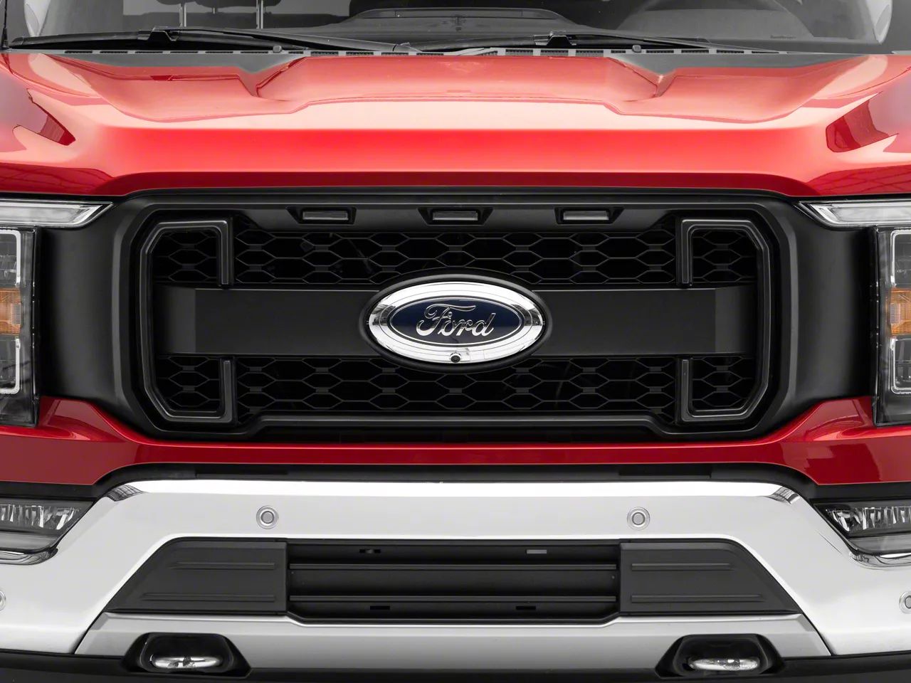 MP Concepts Övre grill med LED-belysning and DRL – Mattsvart (F150 21-23) - 6