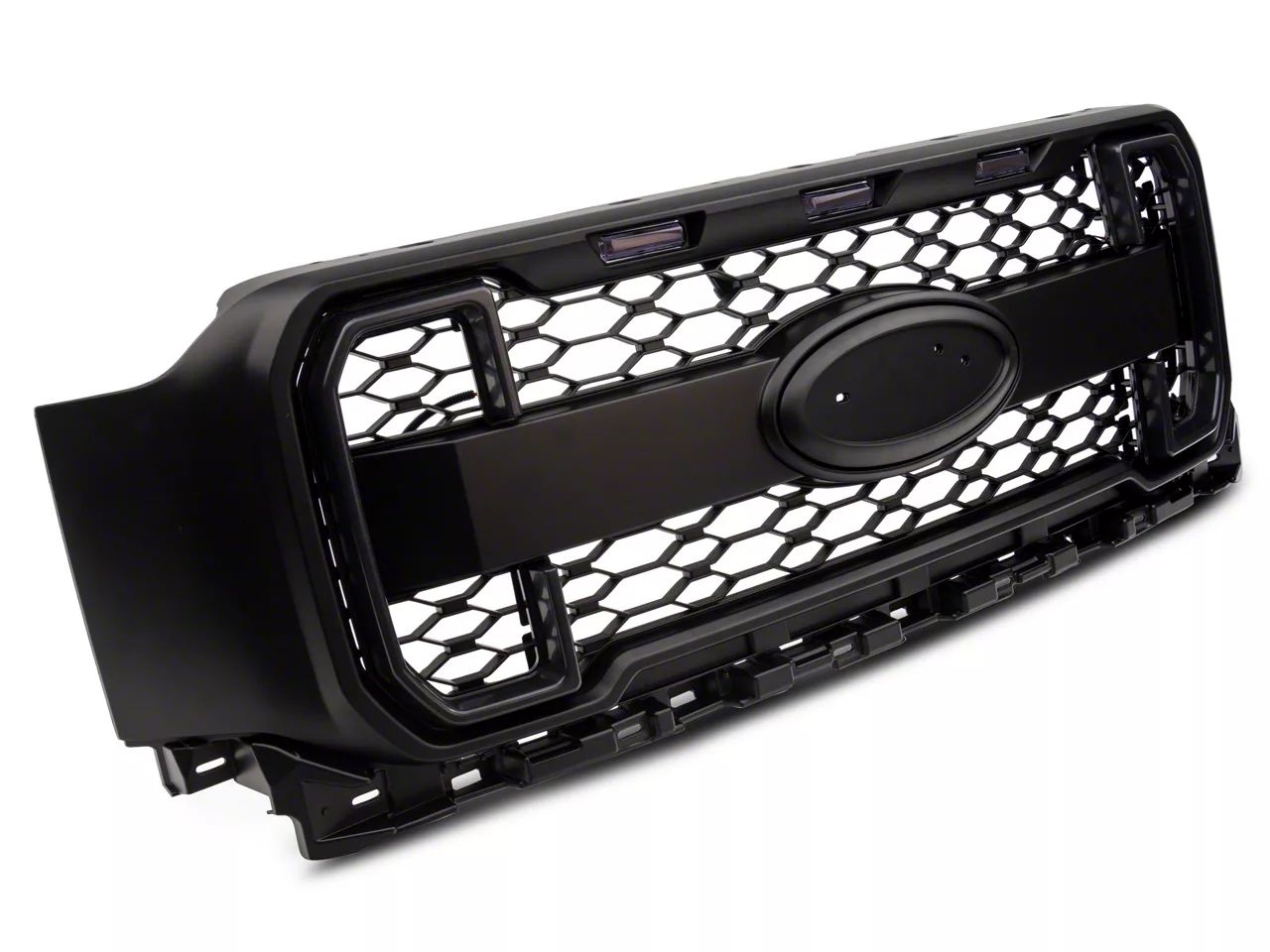 MP Concepts Övre grill med LED-belysning and DRL – Mattsvart (F150 21-23) - 2