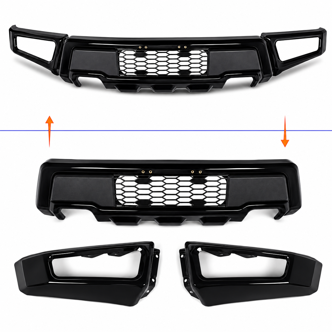 RAPTOR Style Främre stötfångare + LED-ljus (F150 15-17) - 9