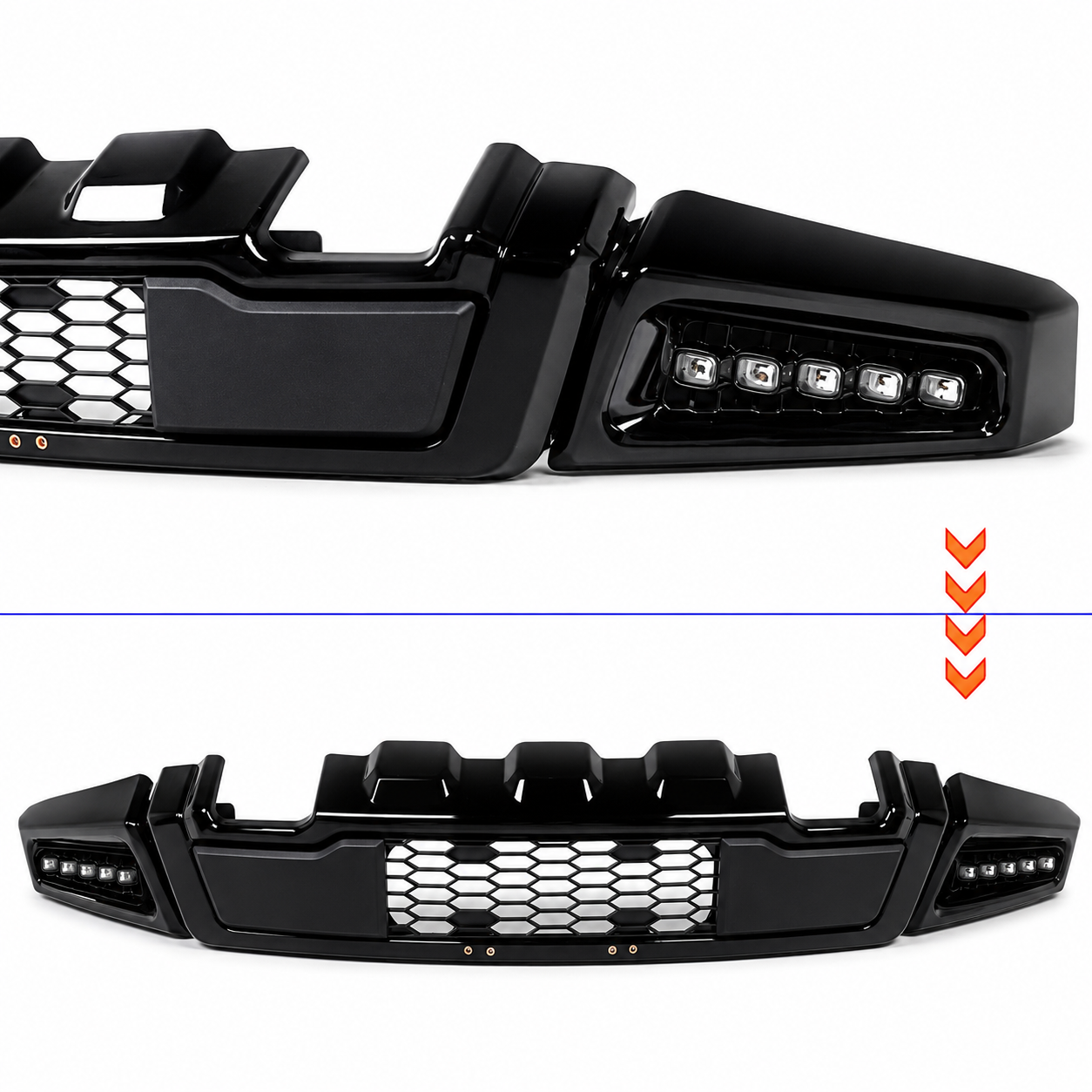 RAPTOR Style Främre stötfångare + LED-ljus (F150 15-17) - 10