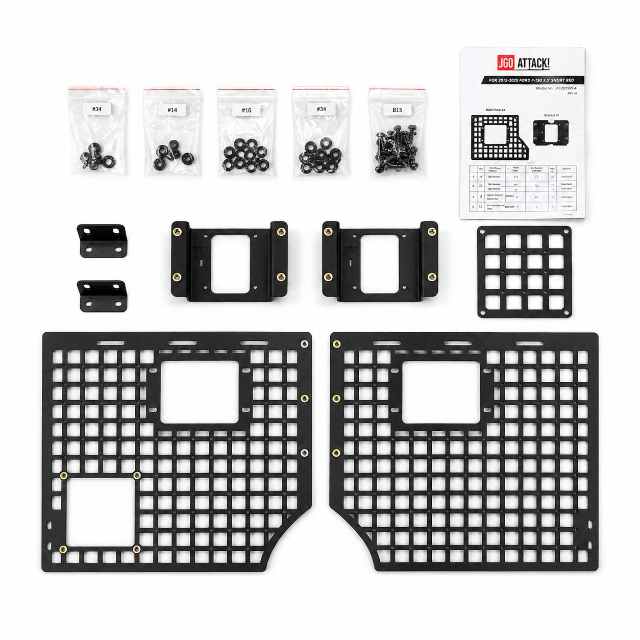 Rear Bed MOLLE Panels (F150 15-26) - 2