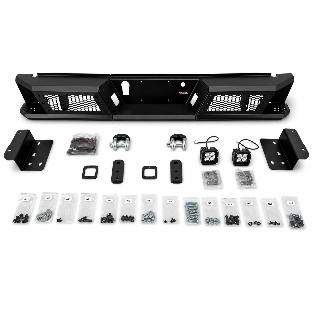 Bakre stötfångare – Off-Road Ohio – D-Rings (F150 15-20) - 9