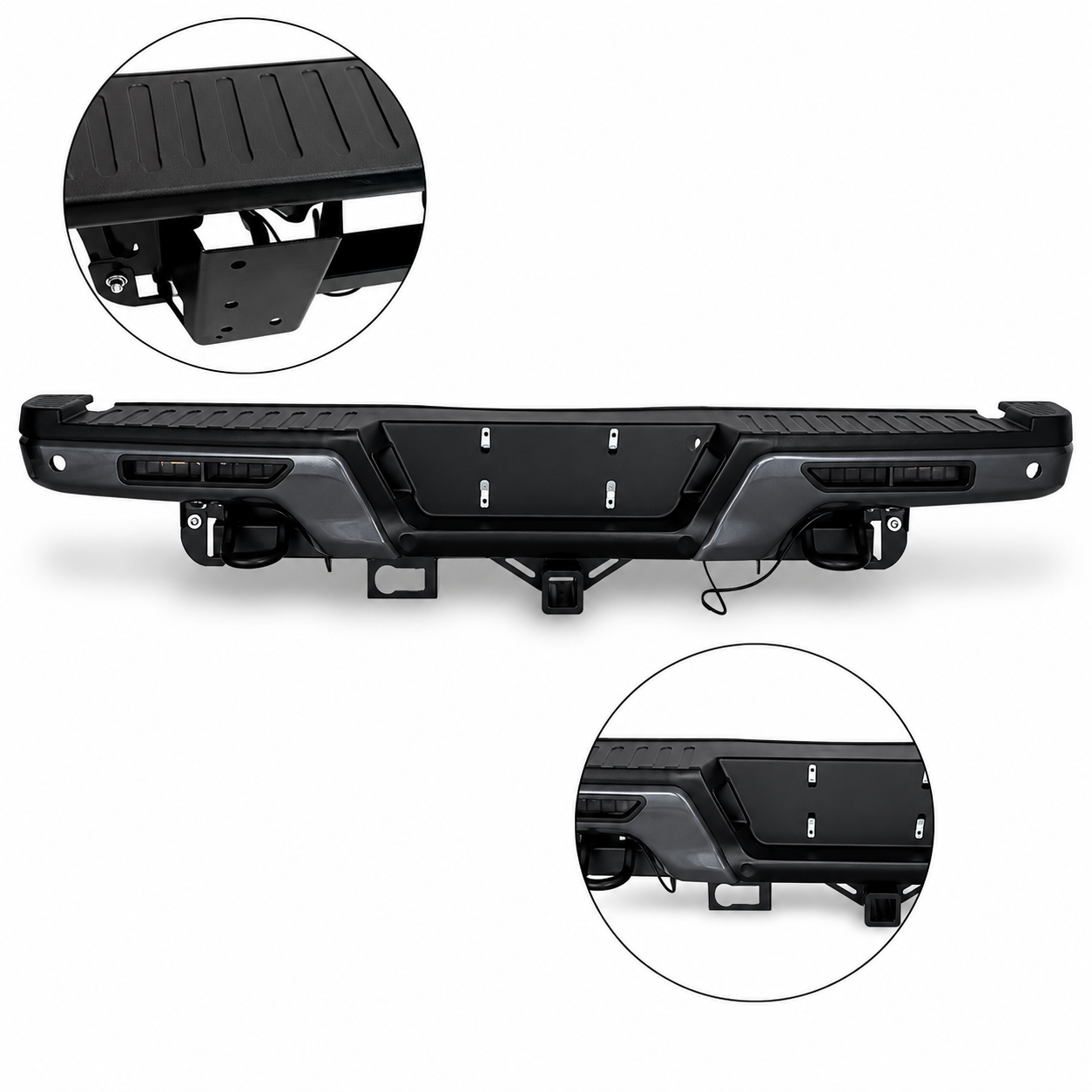 Bakre stötfångare + LED-ljus – Raptor Style (F150 15-20) - 8