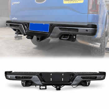 Bakre stötfångare + LED-ljus – Raptor Style (F150 15-20)