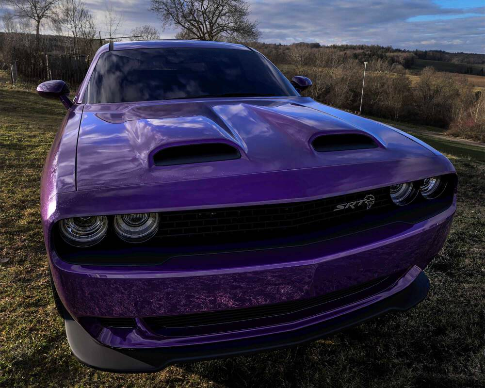 Motorhuv i aluminium – Hellcat Redeye-stil – Dodge Challenger 2008–2023 - 3