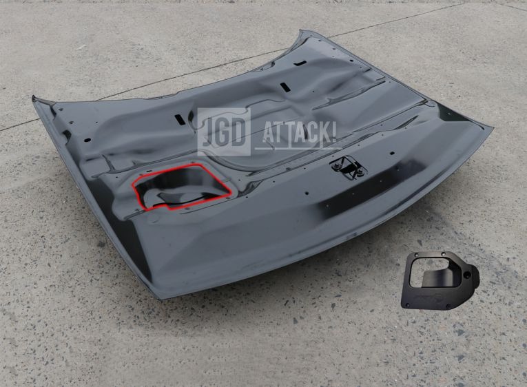 Motorhuv i aluminium – Hellcat Redeye-stil – Dodge Challenger 2008–2023 - 9