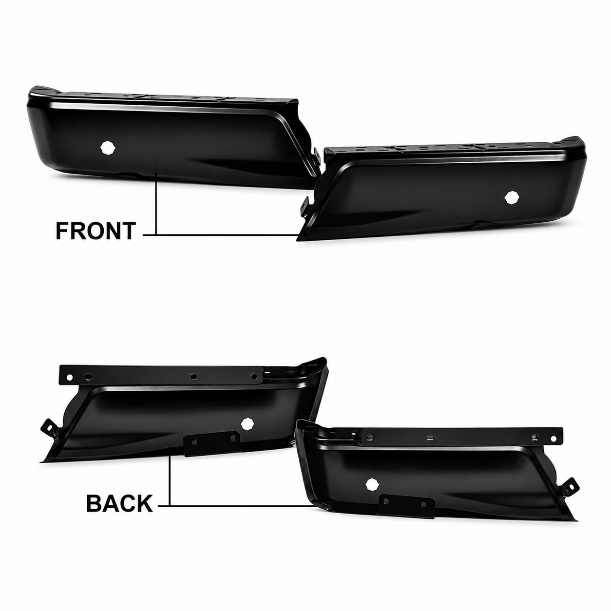 Bakre stötfångare Face Bar End Caps PDC – Sats (F150 15-20) - 6