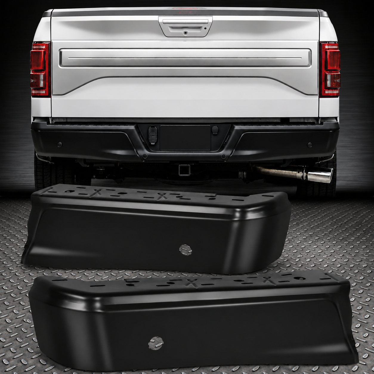 Bakre stötfångare Face Bar End Caps PDC – Sats (F150 15-20)