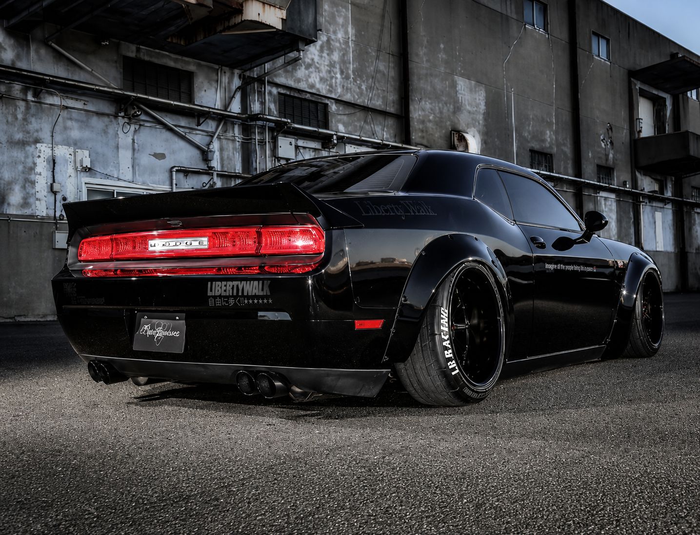 Bakspoiler – WIDE-stil – mattsvart – Dodge Challenger 2008–2023 - 5