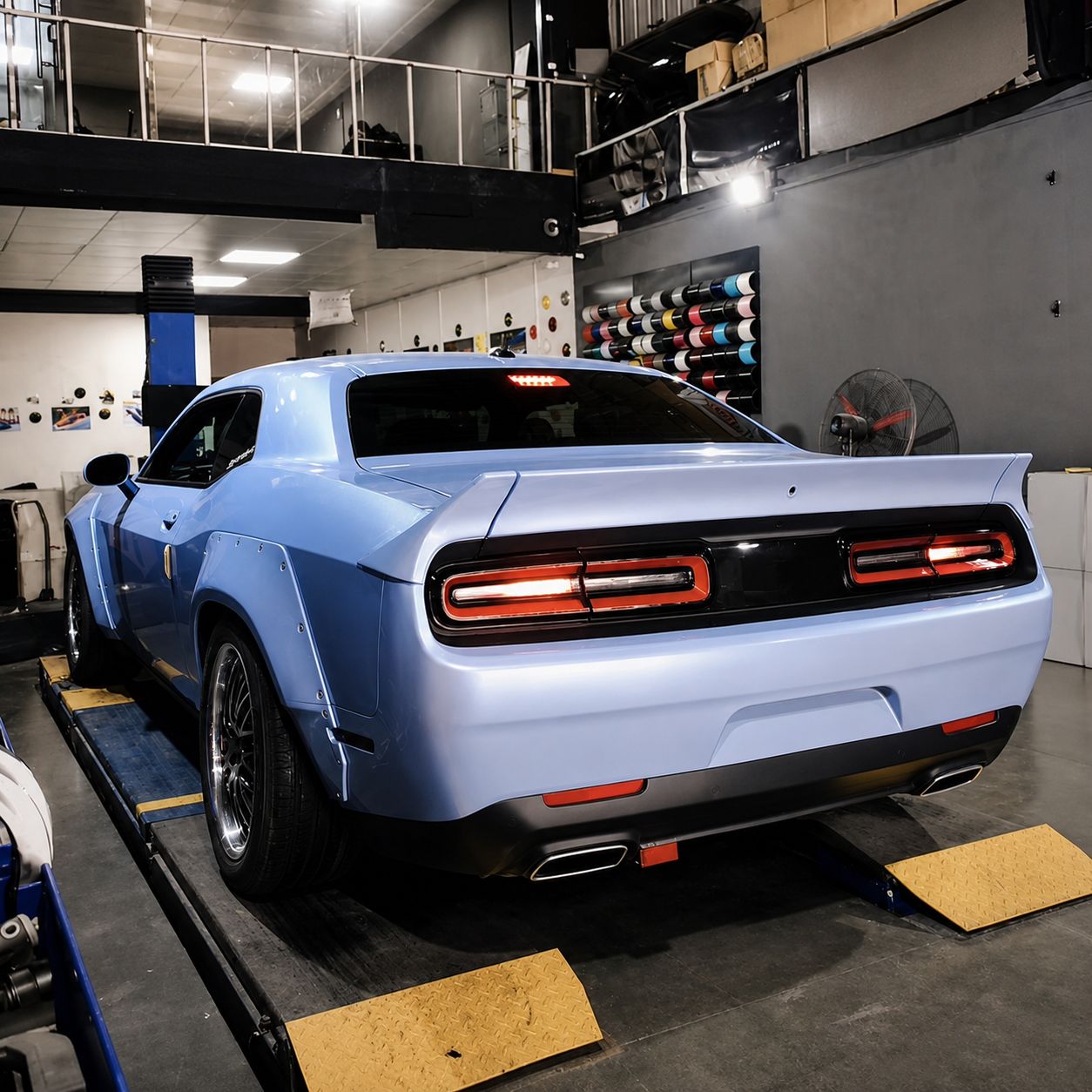 Bakspoiler – WIDE-stil – mattsvart – Dodge Challenger 2008–2023 - 10