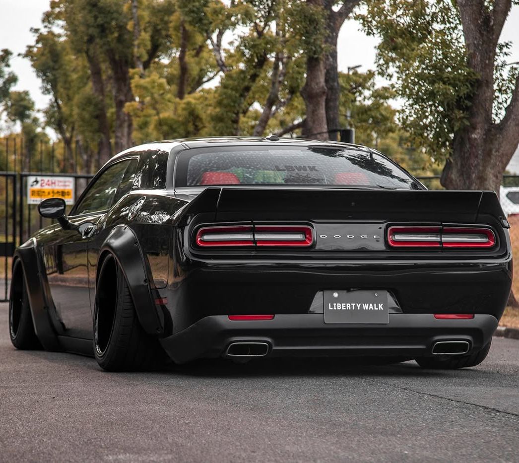 Bakspoiler – WIDE-stil – mattsvart – Dodge Challenger 2008–2023 - 3