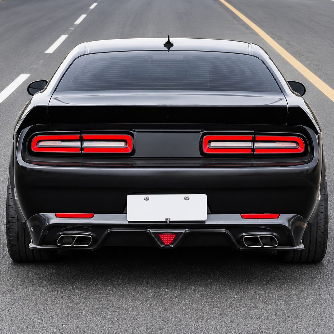 Bakspoiler – WIDE-stil – mattsvart – Dodge Challenger 2008–2023 - 8