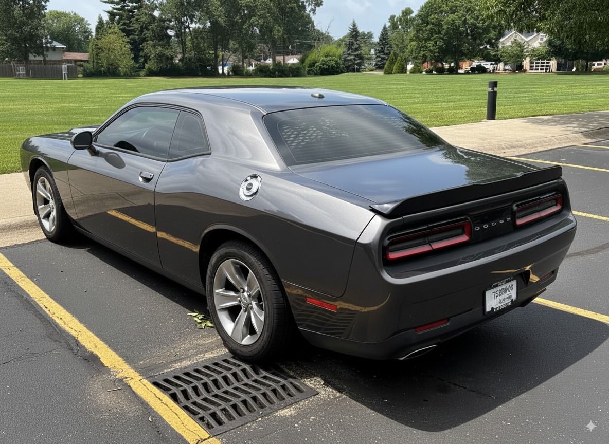 Bakspoiler – R/T Scat Pack-stil – blanksvart – Dodge Challenger 2008–2023 - 4