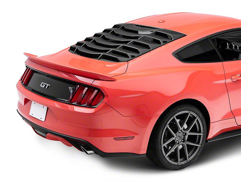 Bakrute Louver - Matt Svart (MUSTANG 15-20 Fastback)