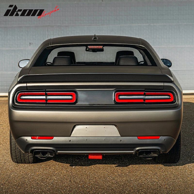 Bakspoiler – hög SRT-stil – blanksvart – Dodge Challenger 2008–2023