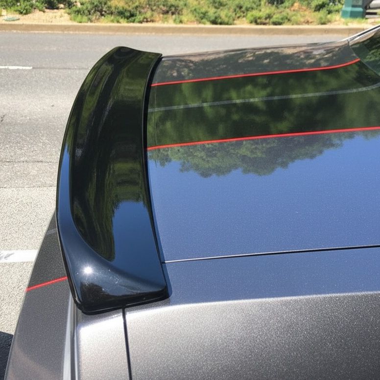 Bakspoiler – hög SRT-stil – blanksvart – Dodge Challenger 2008–2023 - 4