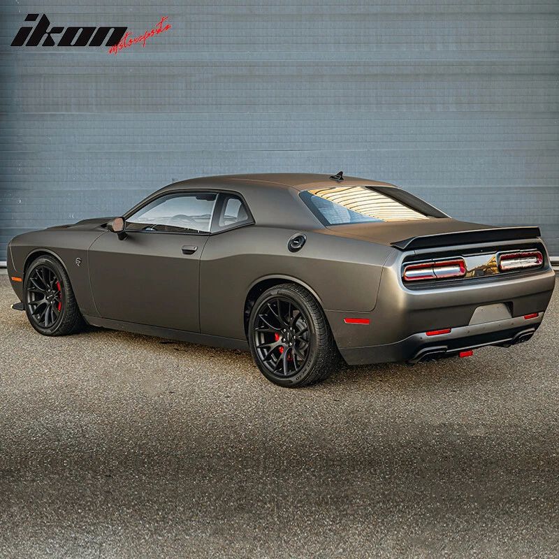 Bakspoiler – hög SRT-stil – blanksvart – Dodge Challenger 2008–2023 - 3