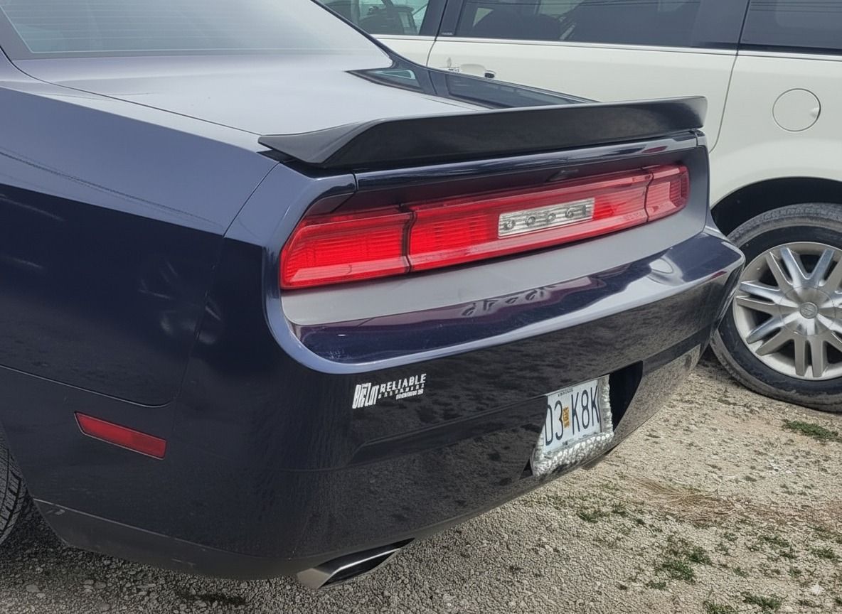 Bakspoiler – hög SRT-stil – blanksvart – Dodge Challenger 2008–2023 - 5