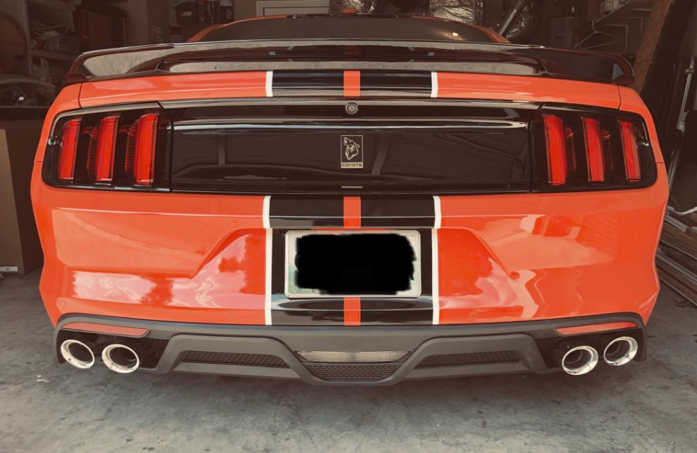 Quad Ändrör för MP-koncept GT350-bakre diffusor (FORD MUSTANG 2015-2017 GT Premium, EcoBoost Premium) - 3