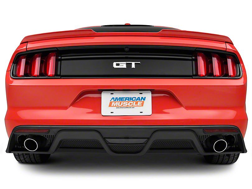 GT350 Style Diffuser - Enkel utblås (MUSTANG 15-17 GT Premium, EcoBoost Premium) - 2