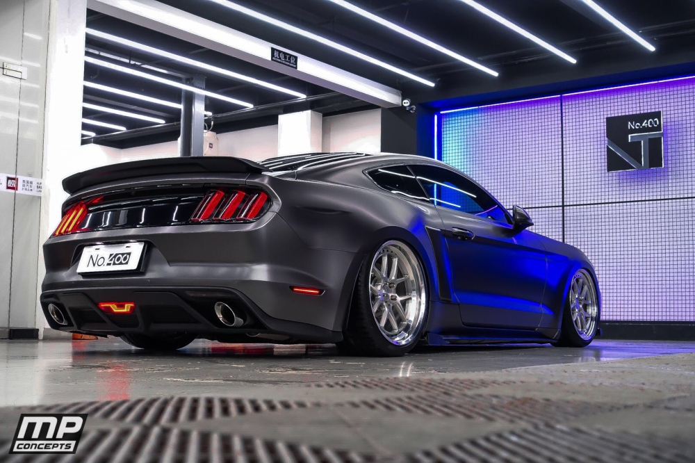 GT350 Style Diffuser - Enkel utblås (MUSTANG 15-17 GT Premium, EcoBoost Premium) - 6