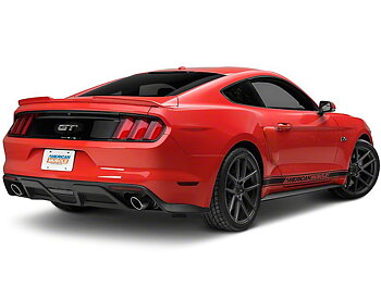 GT350 Style Diffuser - Enkel utblås (MUSTANG 15-17 GT Premium, EcoBoost Premium)