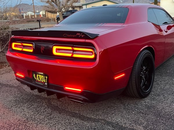LED-lampor till diffuser – röktonat utförande – Dodge Challenger 2015–2023 - 7