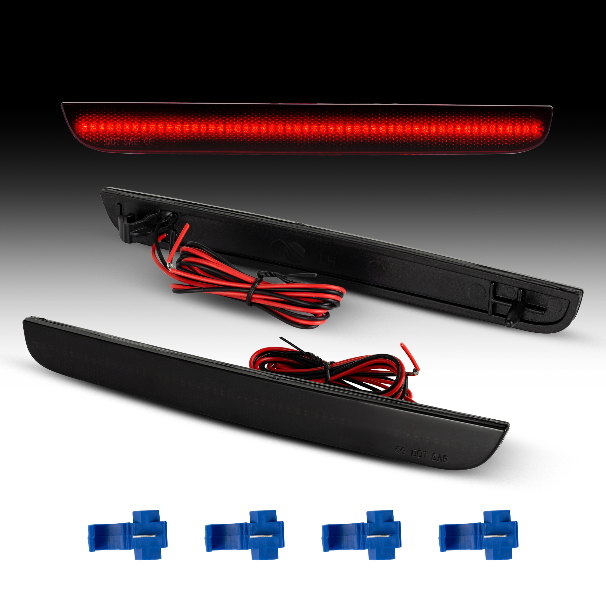 LED-lampor till diffuser – röktonat utförande – Dodge Challenger 2015–2023 - 3