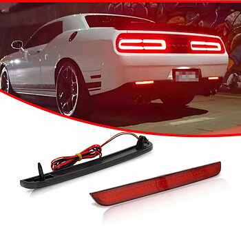LED-lampor till diffuser – rött utförande – Dodge Challenger 2015–2023