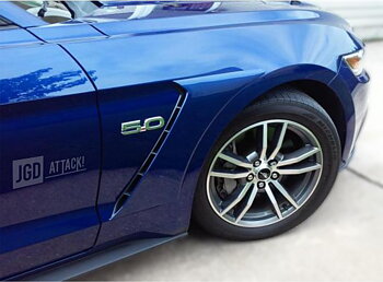 GT350 Style Skärm Scoops - fram (MUSTANG 15-21 Ecoboost, V6, GT)