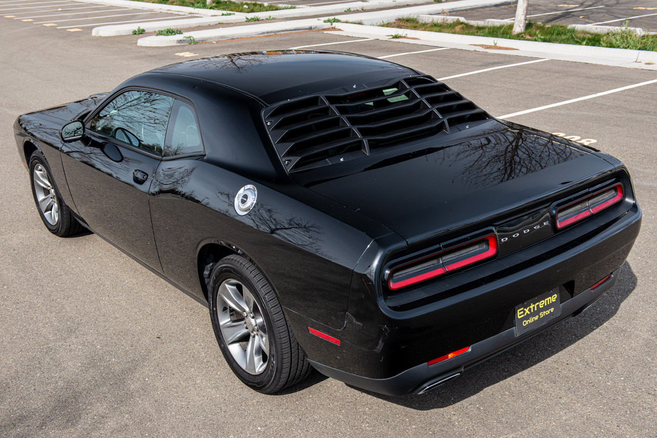 Bakrutelouvers – IK-stil – mattsvart – Dodge Challenger 2008–2023 - 3