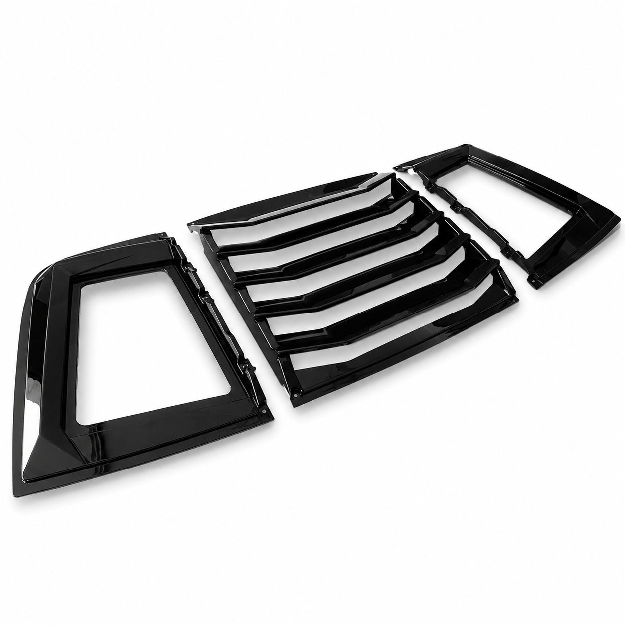 Bakrutelouvers – LB-stil – blanksvart – Dodge Challenger 2008–2023 - 2