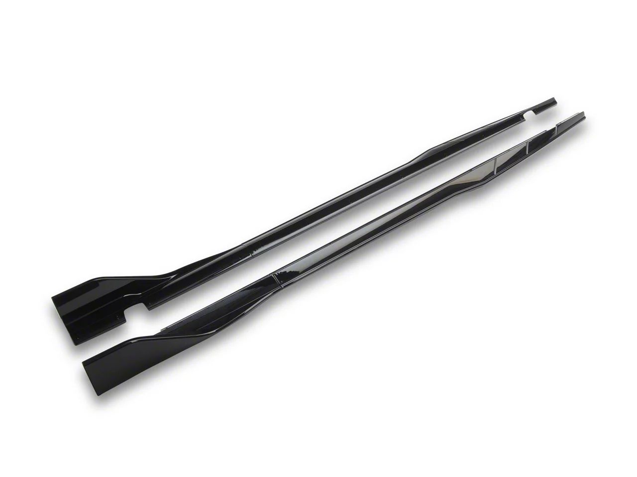 Sidokjolsförlängningar – V3-stil – blanksvart – Dodge Challenger 2015–2023 - 2
