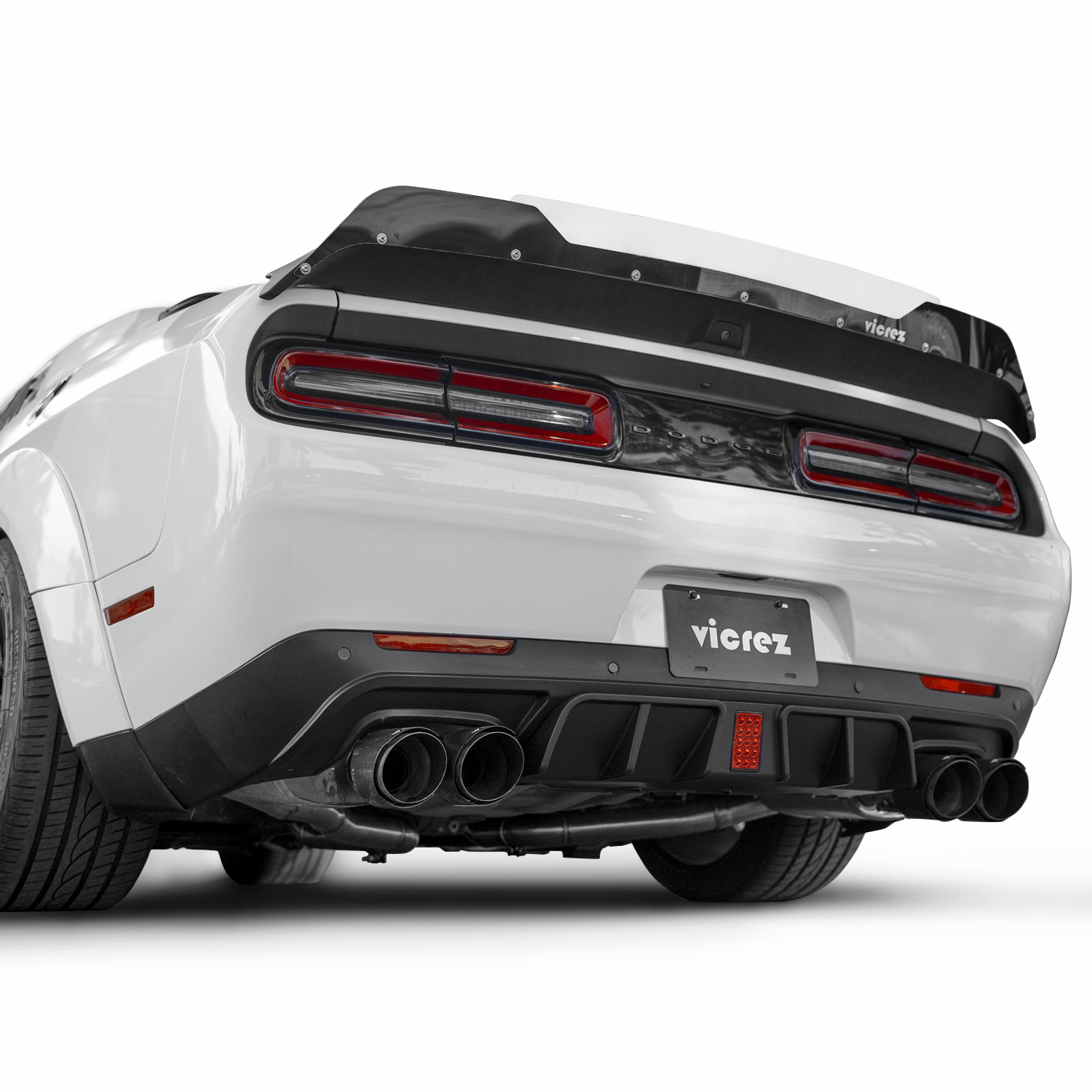 Bakre diffuser – LED-ljus – mattsvart – Dodge Challenger 2015–2023 - 4
