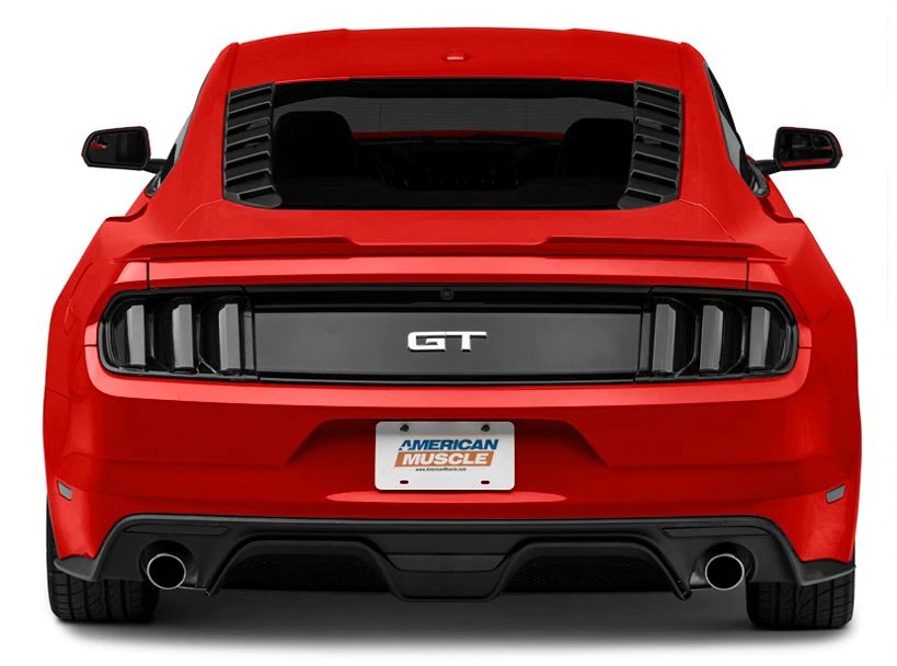 Sport Louver Bakruta- Matt svart (FORD MUSTANG 2015-2020 Fastback) - 2