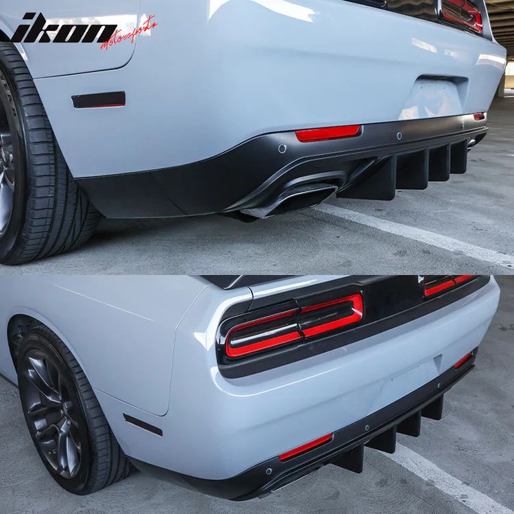 Bakre diffuser – V1-stil – mattsvart – Dodge Challenger 2015–2023 - 4