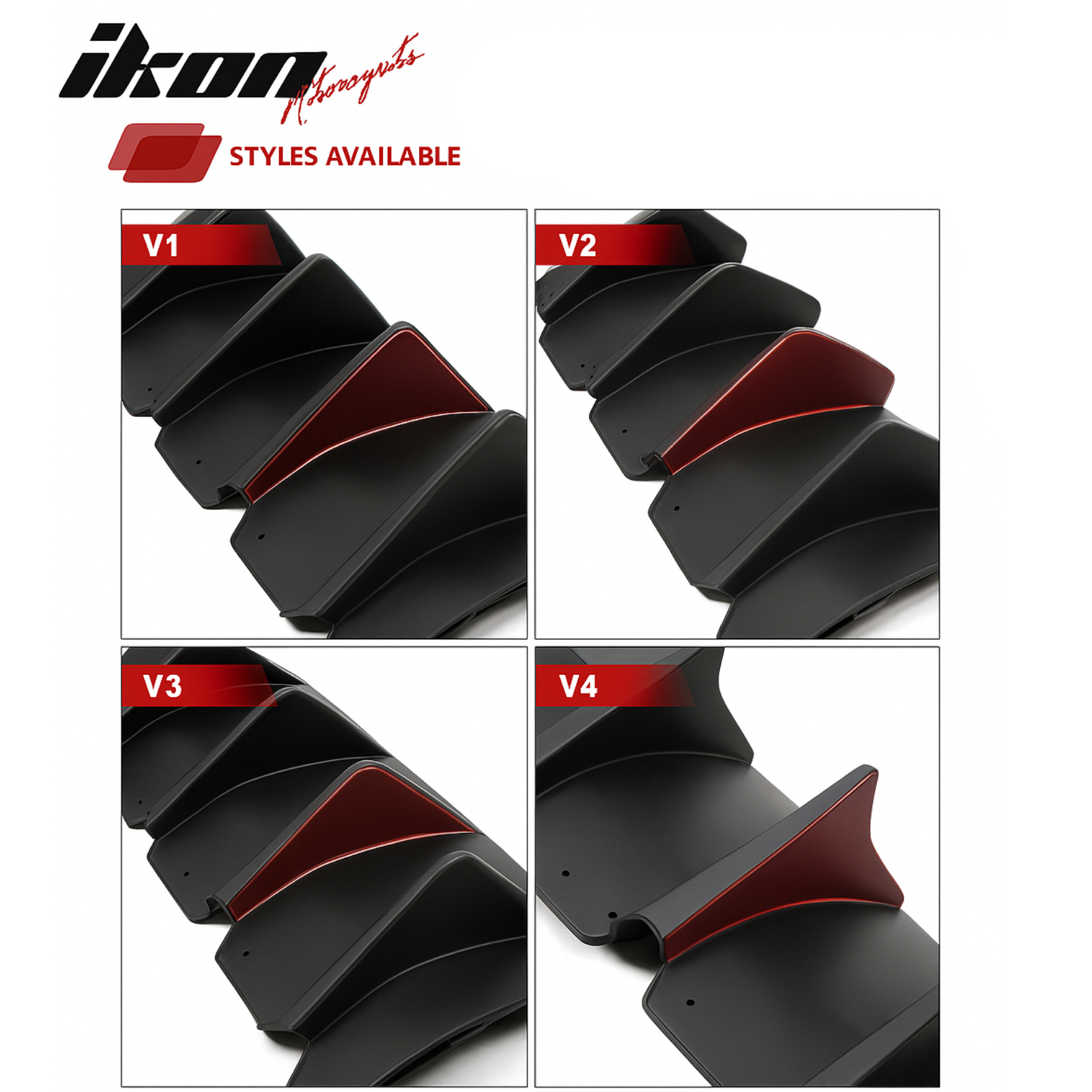 Bakre diffuser – V2-stil – mattsvart – Dodge Challenger 2015–2023 - 12