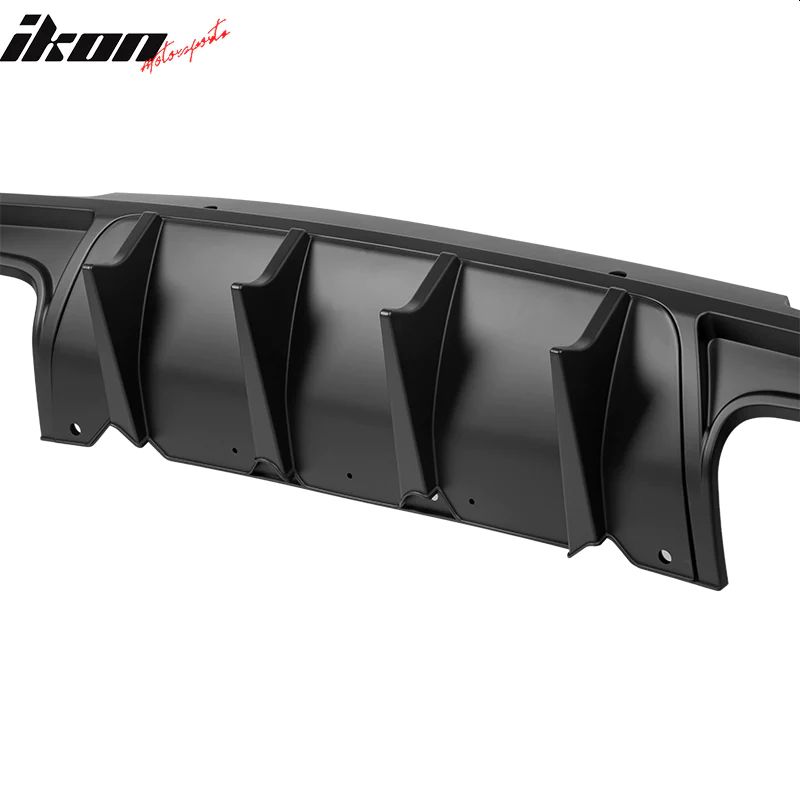 Bakre diffuser – V4-stil – mattsvart – Dodge Challenger 2015–2023 - 7