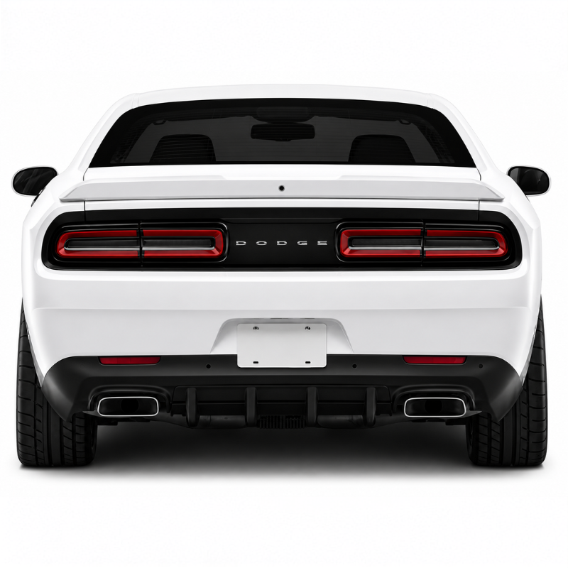 Mittpanel till bakre diffuser – MP Concepts – mattsvart – Dodge Challenger 2015–2023 - 6