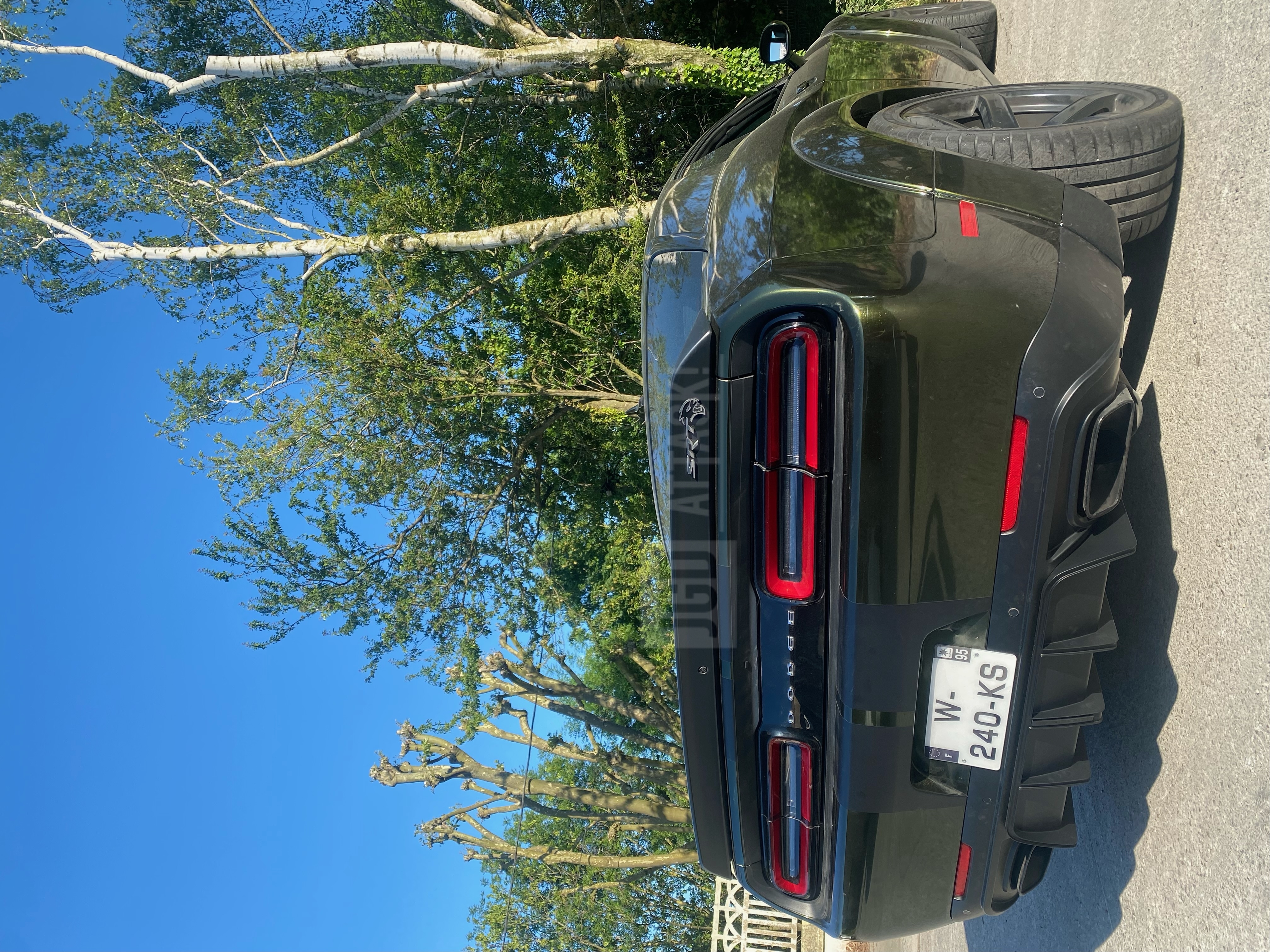 Bakre diffuser – CS-stil – LED-ljus – mattsvart – Dodge Challenger 2015–2023 - 4