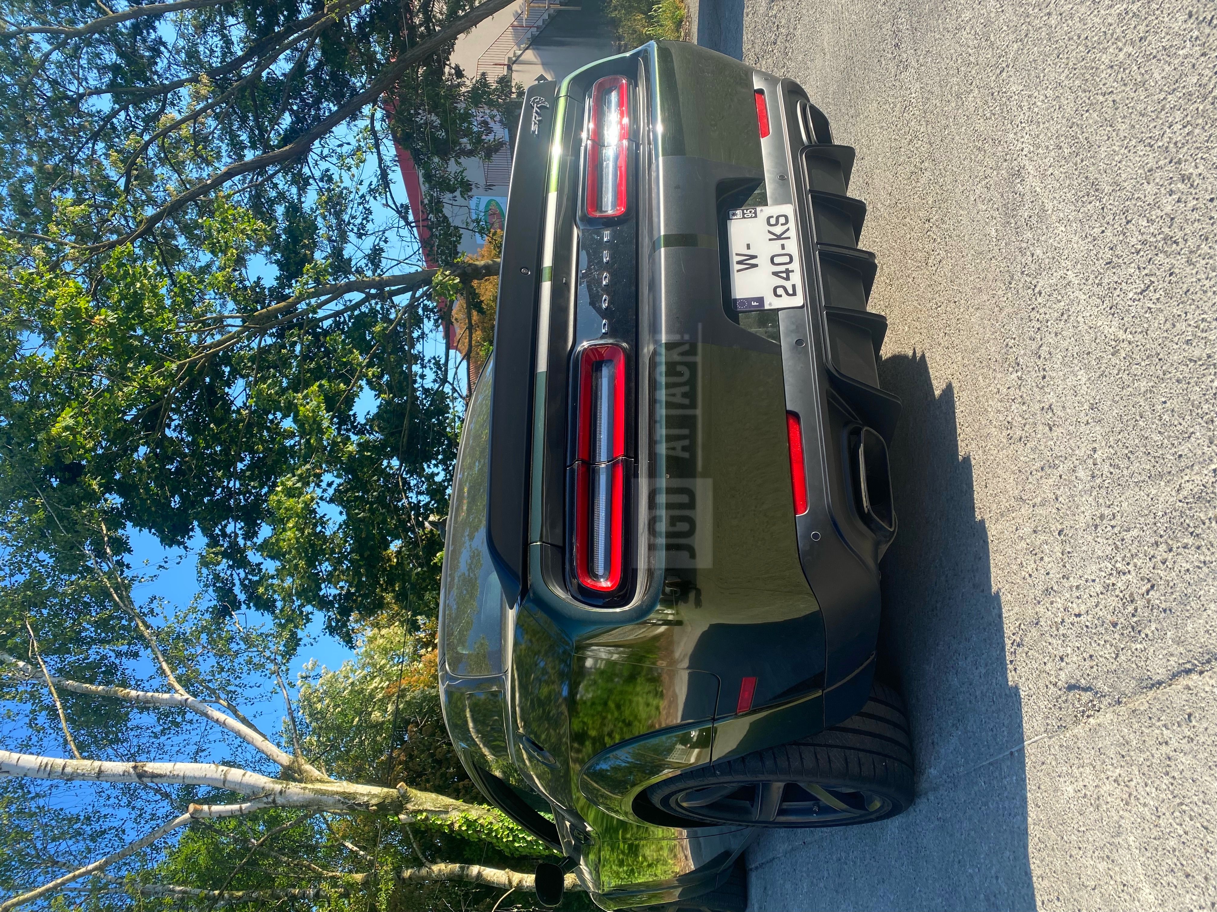 Bakre diffuser – CS-stil – LED-ljus – mattsvart – Dodge Challenger 2015–2023 - 3