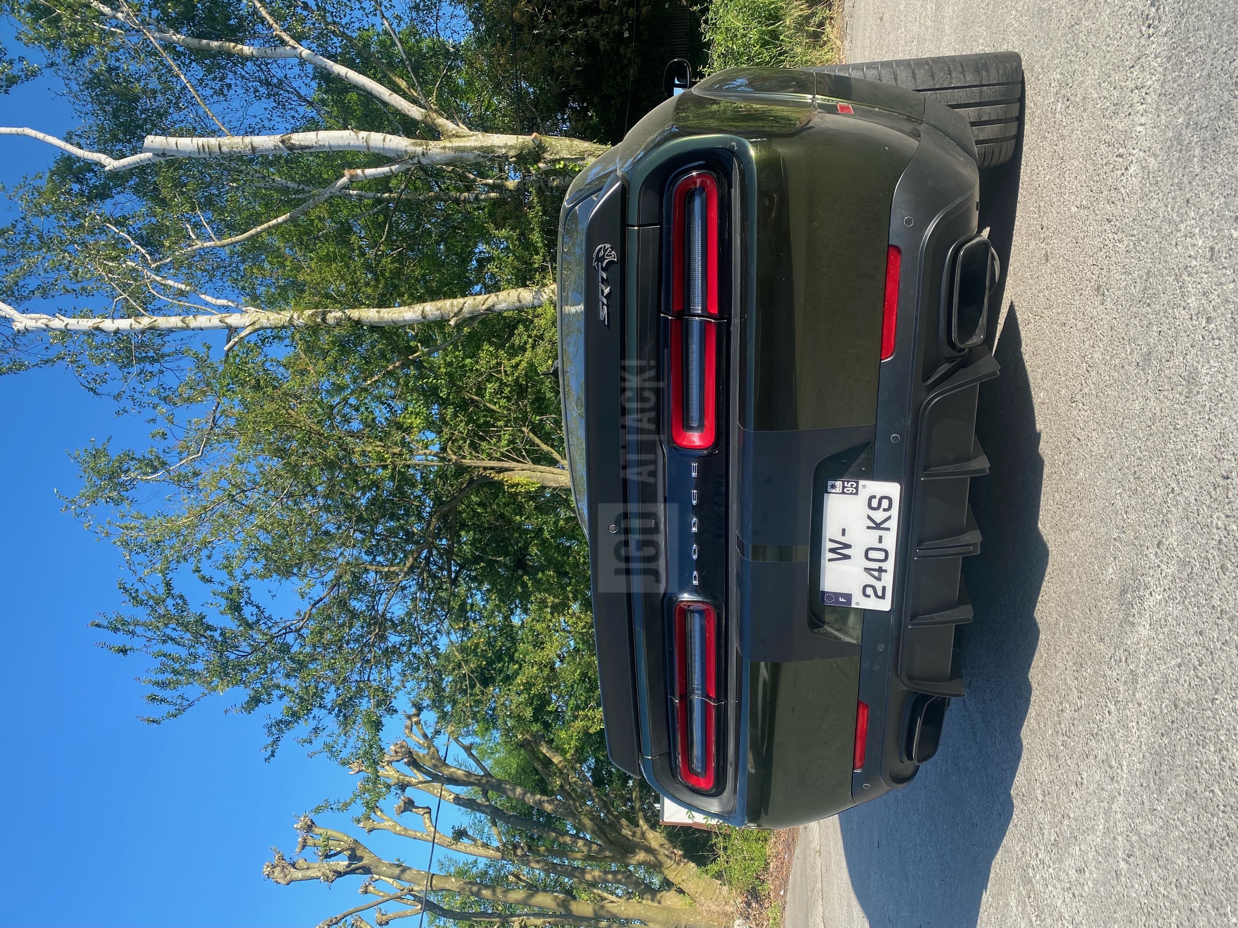 Bakre diffuser – CS-stil – LED-ljus – mattsvart – Dodge Challenger 2015–2023 - 5