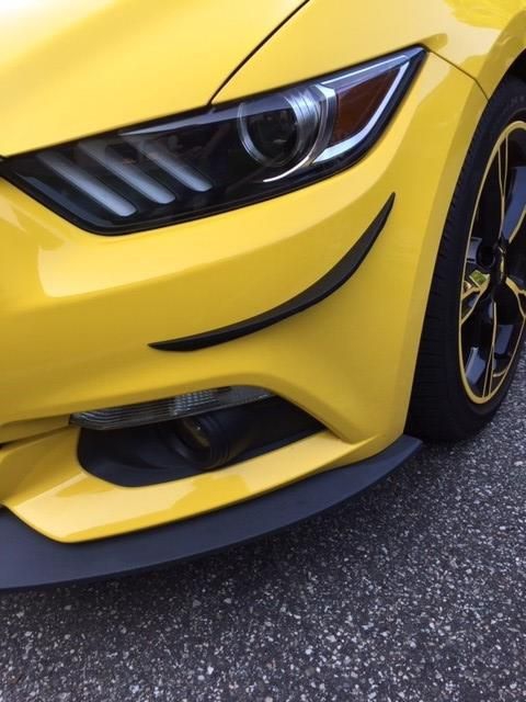 Canards främre stötfångare (MUSTANG 15-17 GT, Ecoboost, V6) - 2