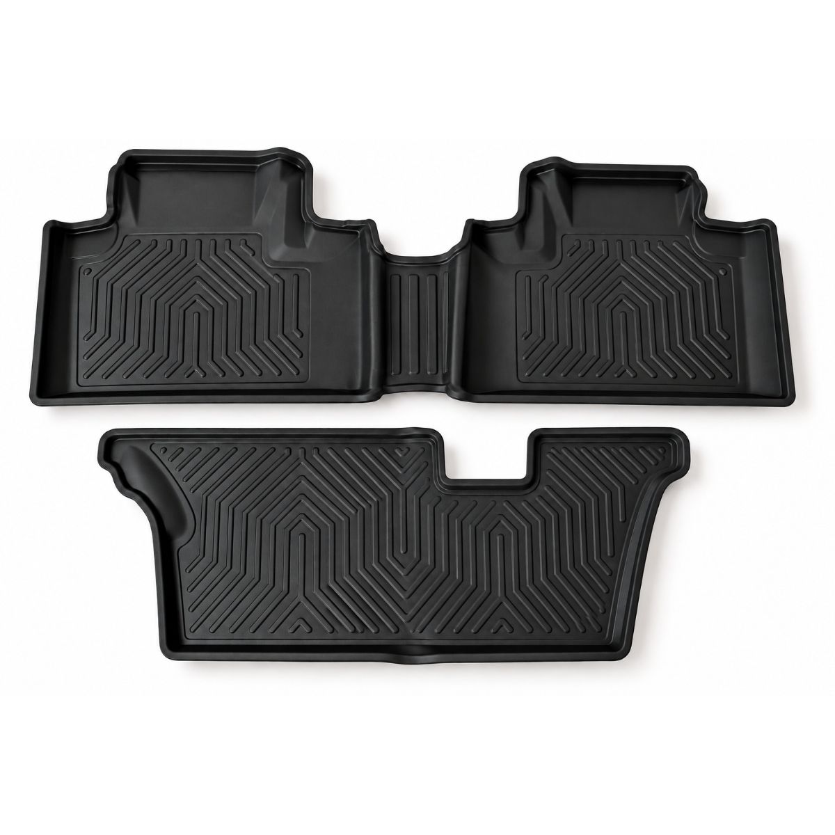 3D-golv- och bagagerumsmattor i TPE – 7 delar – Dodge Durango 2014–2025, sjusitsig med tre sätesrader - 2