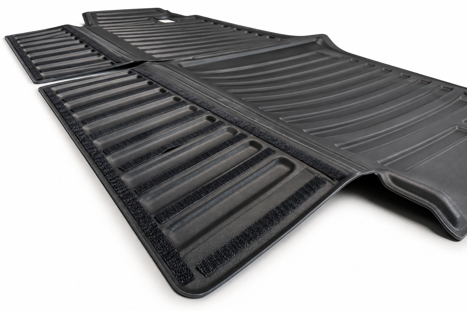 3D-golv- och bagagerumsmattor i TPE – 7 delar – Dodge Durango 2014–2025, sjusitsig med tre sätesrader - 8